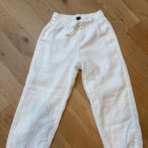 J. Crew Petite Cropped Linen Pants